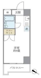 セゾン代官山 407 間取り図