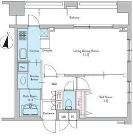 レジディア文京音羽2 805 間取り図