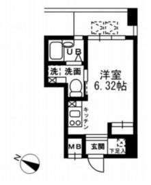 レジディア三越前 702 間取り図