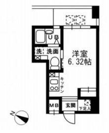 レジディア三越前 702 間取り図