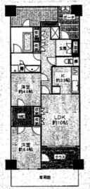 パークハウス千石丸山町 2階 間取り図