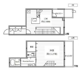 白金高輪レジデンス 103 間取り図