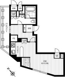 グラマシー恵比寿 601 間取り図