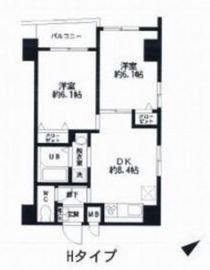 HF東日本橋レジデンス 1101 間取り図