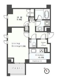 ウェリス有栖川 4階 間取り図