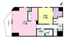 グラティア日本橋 701 間取り図