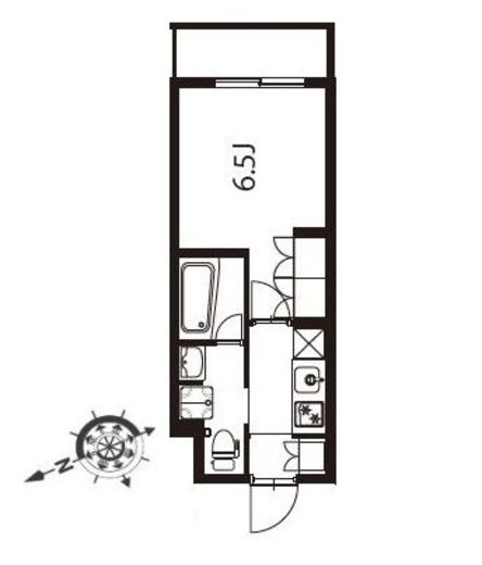 アジールコート東大井 402 間取り図