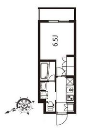 アジールコート東大井 203 間取り図