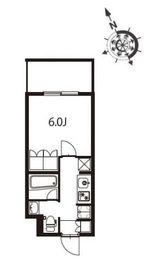 アジールコート東大井 209 間取り図