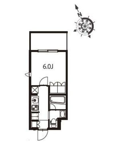 アジールコート東大井 314 間取り図