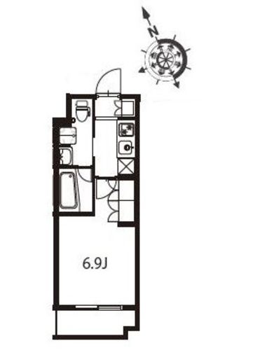 アジールコート東大井 320 間取り図
