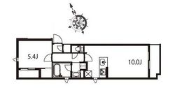 アジールコート東大井 401 間取り図