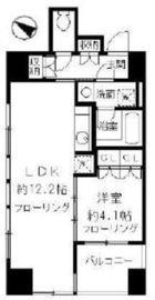 ニューシティアパートメンツ千駄ヶ谷2 203 間取り図