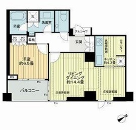 ウェリス有栖川 1階 間取り図