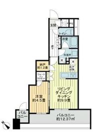 リビオレゾン月島ステーションプレミア 2階 間取り図