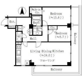 赤坂グランドハウス 3階 間取り図