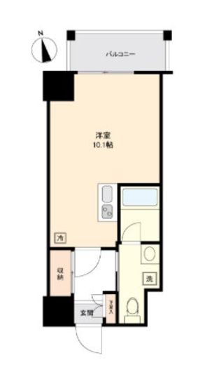 メゾンドゥニコラ大井 604 間取り図