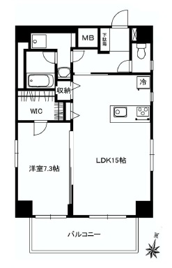 エルミタージュ原宿 601 間取り図