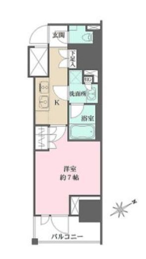 ザ・パークワンズ門前仲町 12階 間取り図