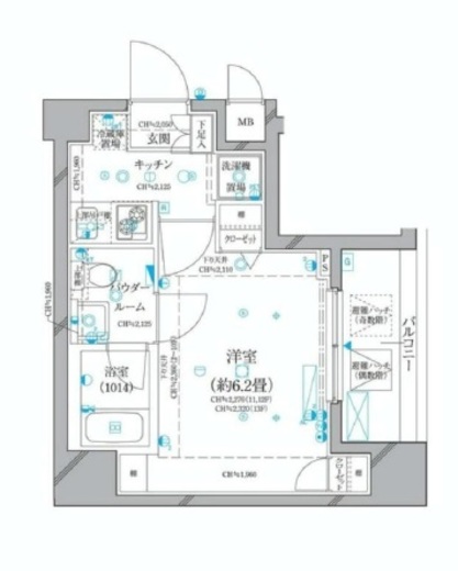 コンシェリア日本橋 8階 間取り図