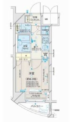 コンシェリア芝公園 4階 間取り図