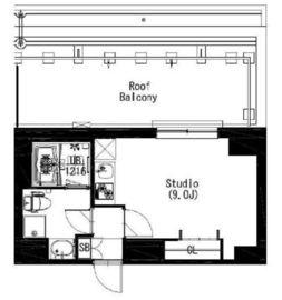 エスティメゾン戸越 608 間取り図