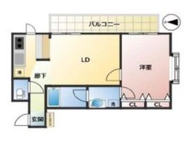 エルスタンザ中目黒 102 間取り図