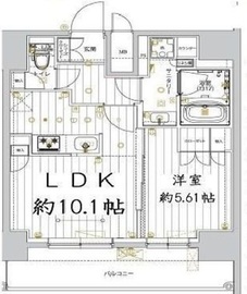 レガリス品川サウス 12階 間取り図