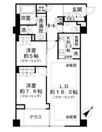 ウェリス有栖川 1階 間取り図