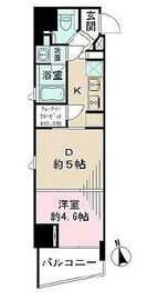 パークリュクス新宿御苑前mono 3階 間取り図