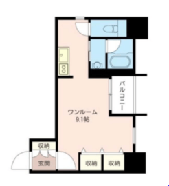 スタイリオ恵比寿SKY 801 間取り図