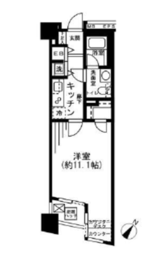 ブロードシティ東京 6階 間取り図