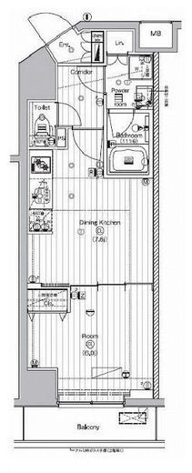 プレミアムキューブ代々木上原 703 間取り図