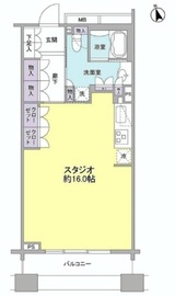 パークフラッツ銀座イースト 404 間取り図