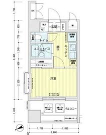 メインステージ南麻布4 8階 間取り図