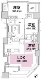 フレンシア築地 202 間取り図