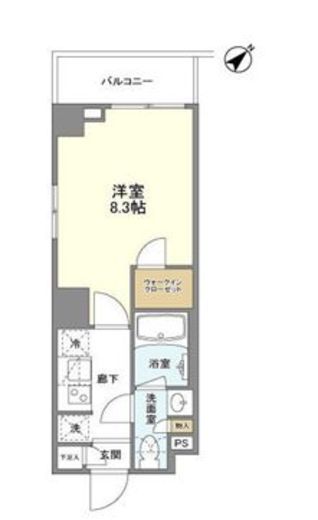 バウスフラッツ品川大井町 106 間取り図