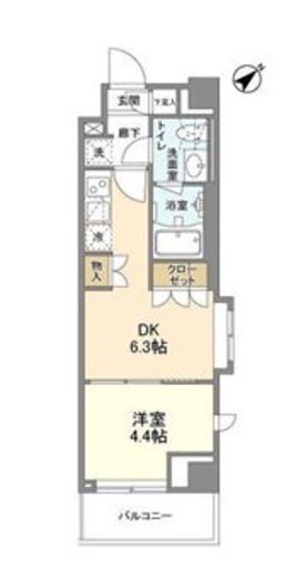 バウスフラッツ品川大井町 601 間取り図