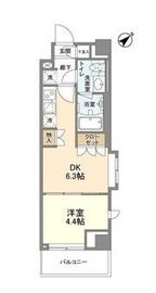 バウスフラッツ品川大井町 601 間取り図