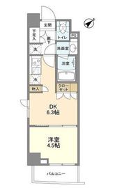 バウスフラッツ品川大井町 105 間取り図