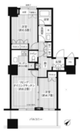 エアライズタワー 5階 間取り図