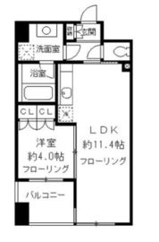 ニューシティアパートメンツ千駄ヶ谷2 302 間取り図