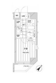 コンシェリア新橋 5階 間取り図