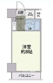 シティマンション赤坂 6階 間取り図