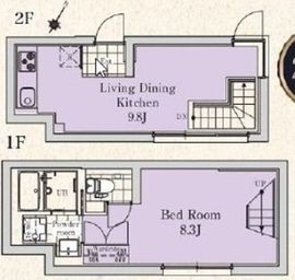 エクサム中目黒 203 間取り図