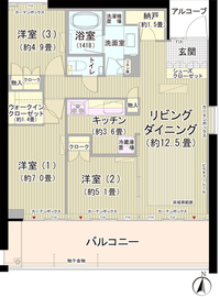 ガーデニエール砧ウエスト 210 間取り図