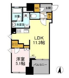 プラウド日本橋久松町 9階 間取り図