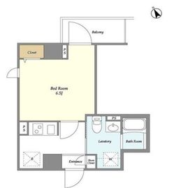 弘進ビル 302 間取り図