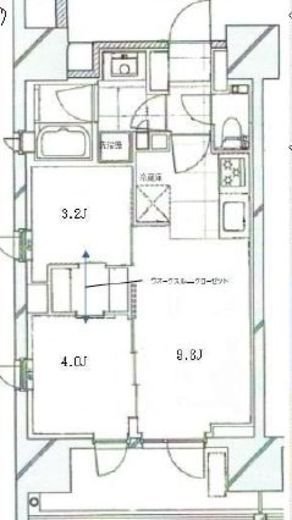 ピアース渋谷ウエスト 6階 間取り図