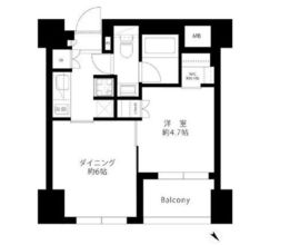 パークリュクス銀座mono 6階 間取り図